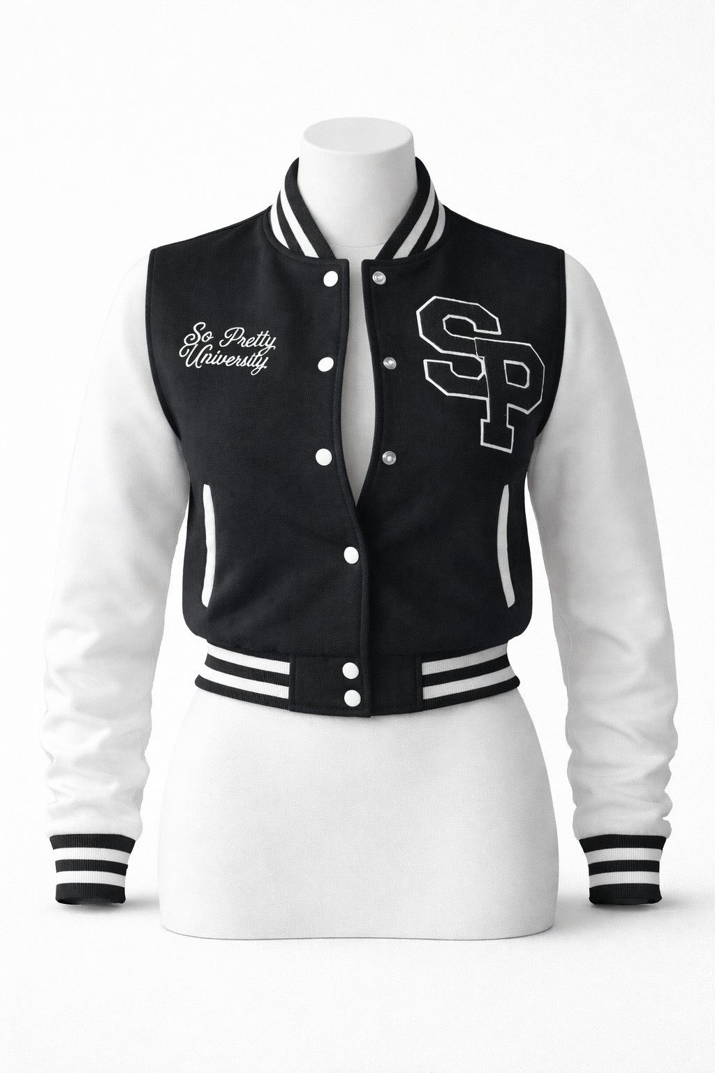 Black SPU Varsity Jacket
