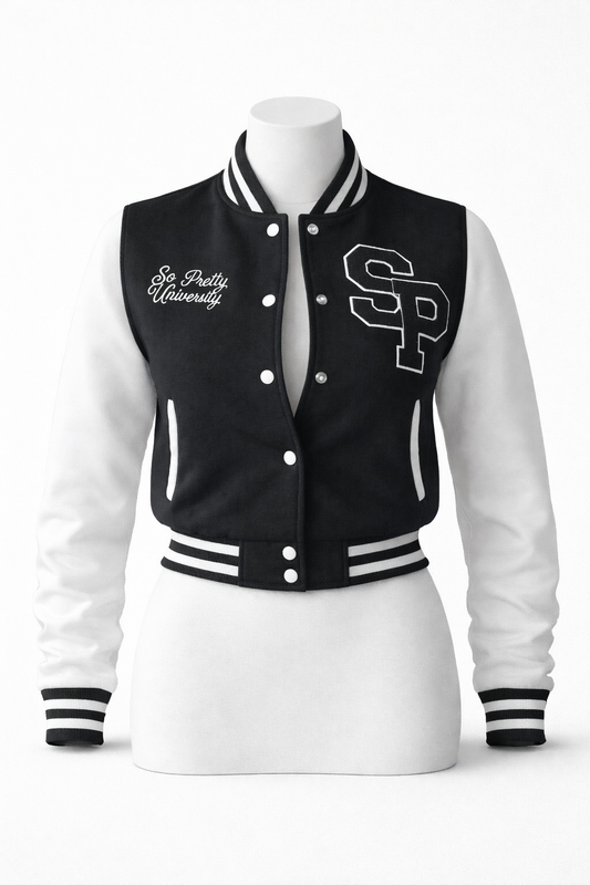 Black SPU Varsity Jacket