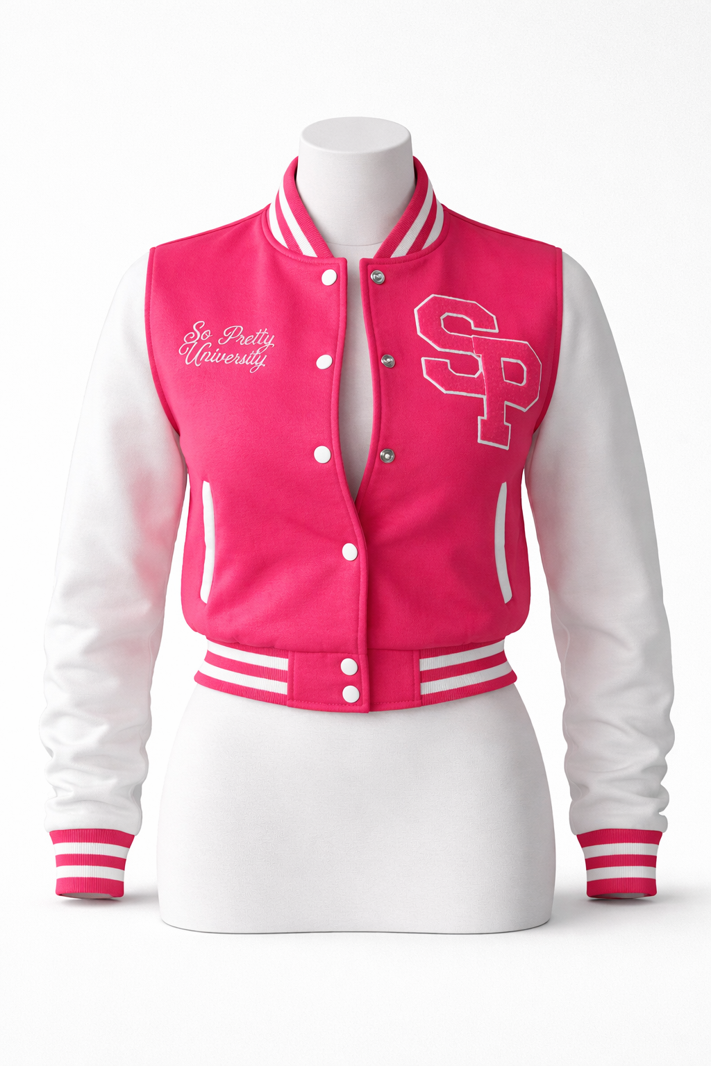 Pink SPU Varsity Jacket