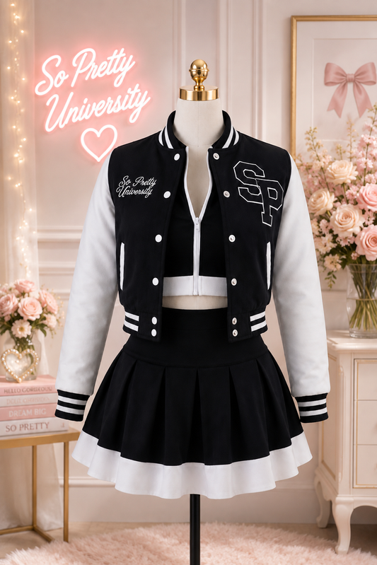 Black SPU Varsity Jacket