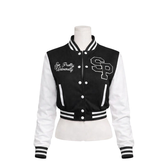 Black SPU Varsity Jacket