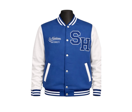 Blue So Handsome Varsity Jacket Pre-Order