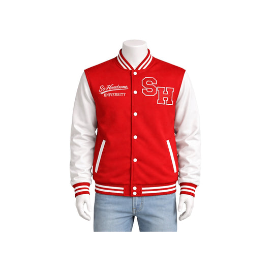 Red So Handsome Varsity Jacket Pre-Order