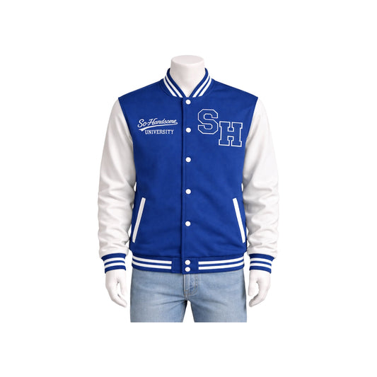 Blue So Handsome Varsity Jacket Pre-Order