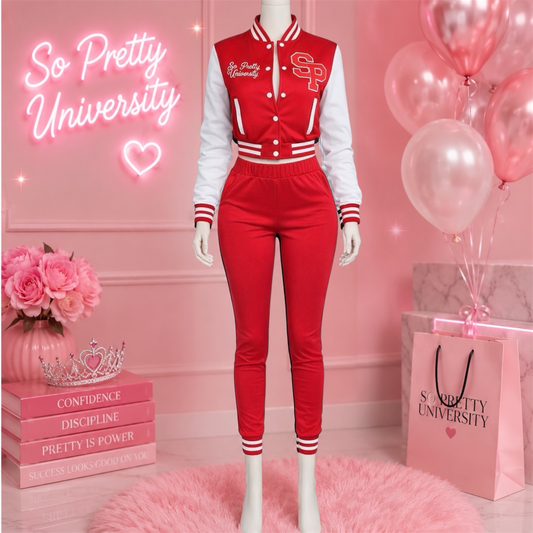 Red SPU Varsity Set